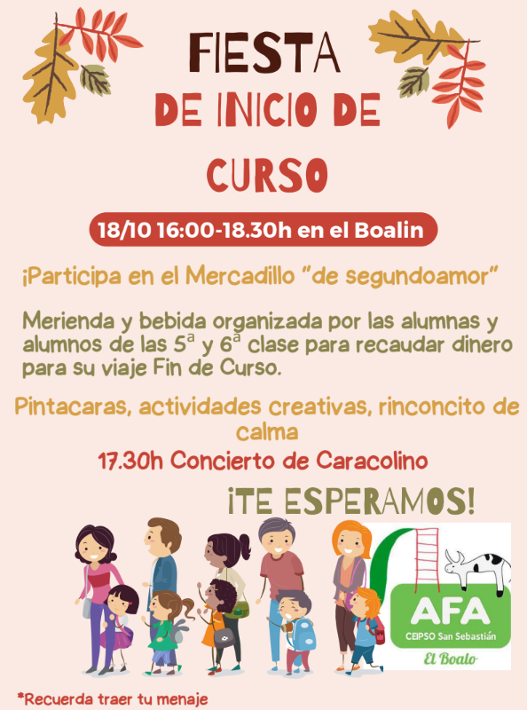 Fiesta de inicio de curso